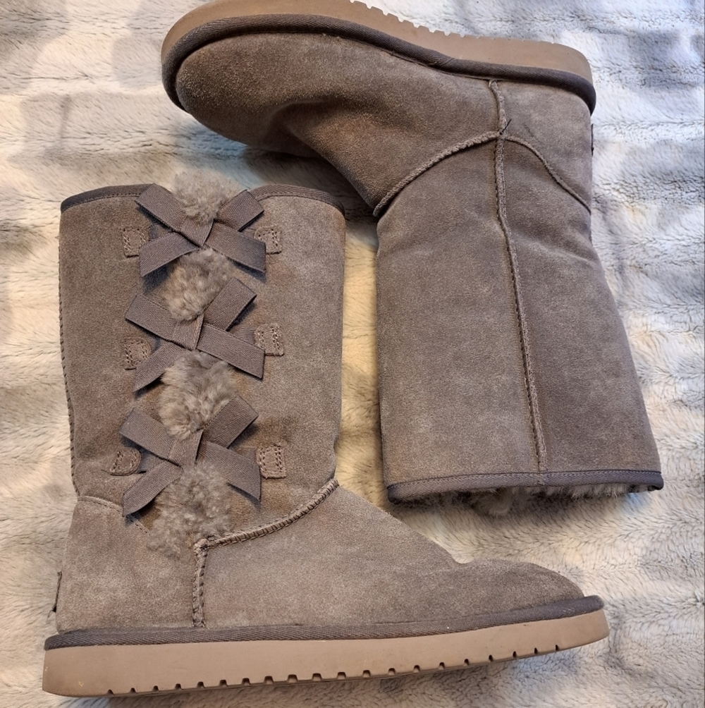 Ugg Stone Grey Koolaburra Victoria Tall Boots